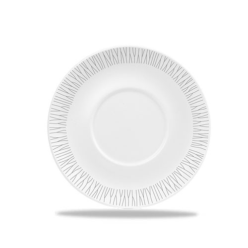 SAUCER DIAM. 15.2CM. CHURCHILL BAMBOO WHITE