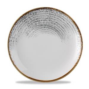 Coupe bord diam. 21.7cm. Churchill Homespun accents Jasper Grey