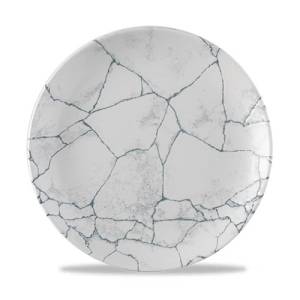 Coupe bord diam. 21.7cm. Churchill Studio Prints Kintsugi Pearl Grey