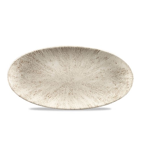 OVAL CHEFS BOARD SIZE. 29.9x15CM. CHURCHILLCHURCHILL STONE AGATE GRAY