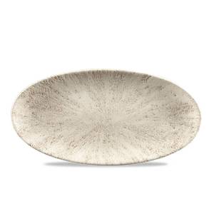 Ovaal chefs bord afm. 29.9x15cm. churchillchurchill Stone Agate Grey