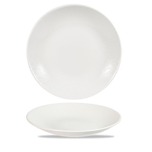 Coupe bord diep diam. 28.1cm. Churchill Isla White