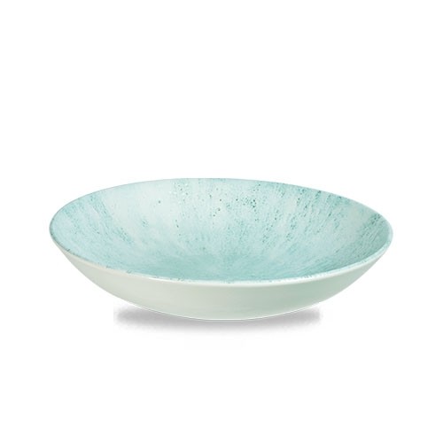 COUPE-PLATTE DURCHM. 18,2 cm. CHURCHILL-STEIN AQUAMARIN