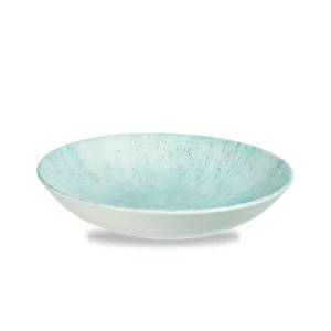 COUPE-PLATTE DURCHM. 18,2 cm. CHURCHILL-STEIN AQUAMARIN
