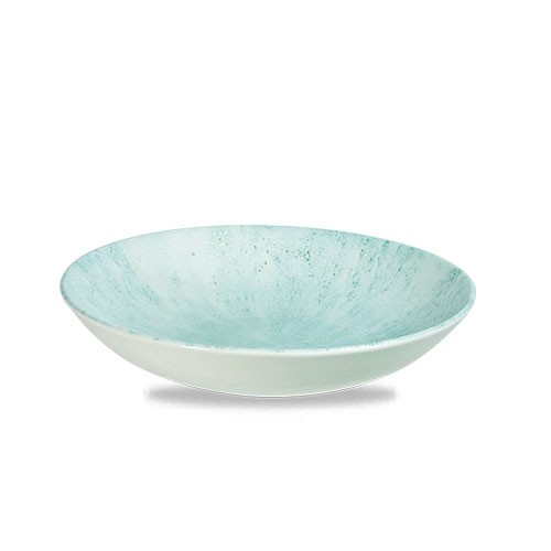 COUPE-PLATTE DURCHM. 24,8 cm. CHURCHILL STEIN AQUAMARIN