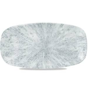 CHEFS OBLONG BOARD SIZE. 35.5x18.9CM. CHURCHILL STONE PEARL GRAY