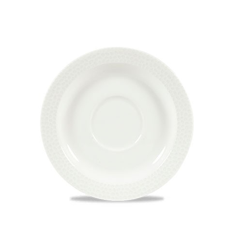 SAUCER DIAM. 12.8CM. CHURCHILL ISLA WHITE