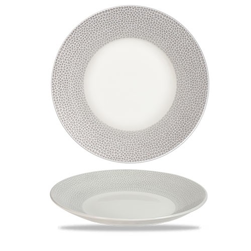 Coupe bord diep diam. 28.1cm. Churchill Isla Shale Grey