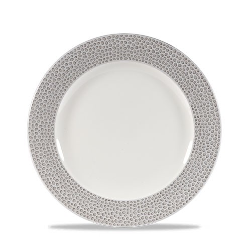 PLAQUE DIAM. 21CM. CHURCHILL ISLA GRIS SCHISTE