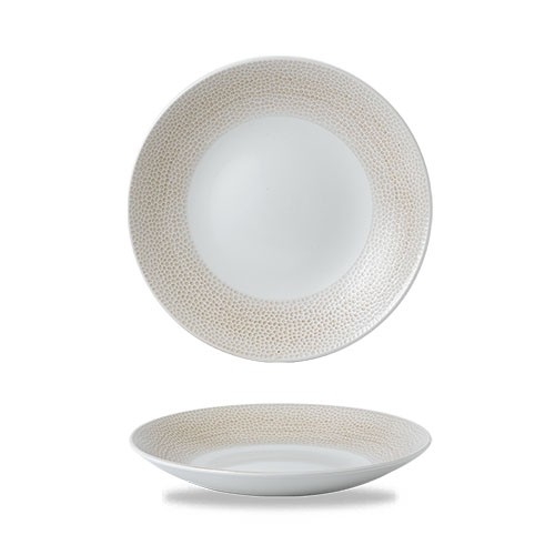 COUPE PLATE DEEP DIAM. 25.5CM. CHURCHILL ISLA COASTAL SAND