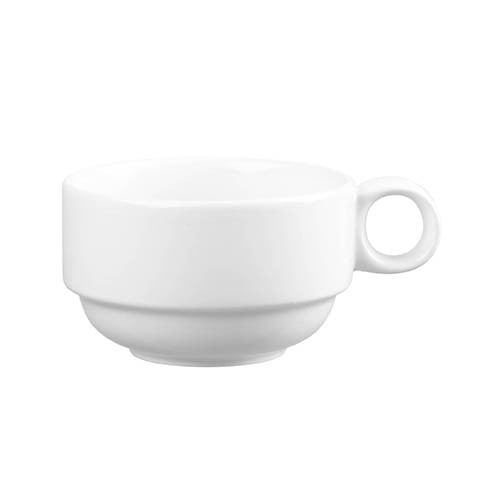 Cappuccinokop Stapelbaar kleur wit inh. 28cl Churchill Profile White