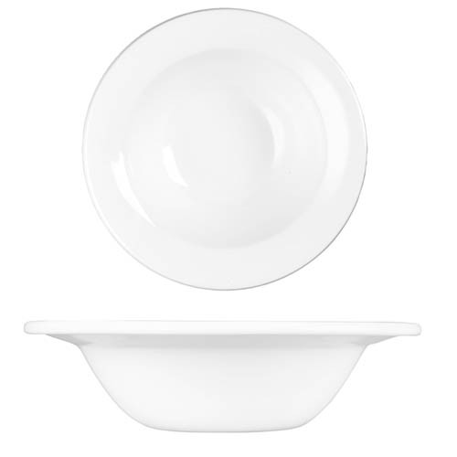 SCHÜSSEL MIT TIEFEM FARBENWEISSEN INHALT. 25,6CL CHURCHILL PROFIL WEISS