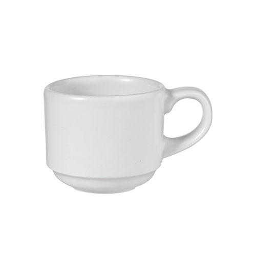 ESPRESSOTASSE STAPELBAR FARBE WEISS INHALT. 9CL. CHURCHILL-PROFIL WEISS