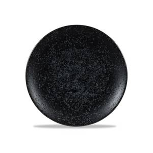 PLAQUE COUPE DIAM. 15,5 CM. MENU CHURCHILL TEINTES CALDERA ASH BLACK