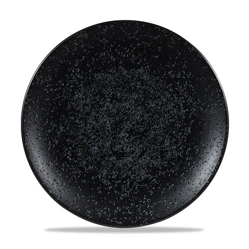 Coupe bord diam. 27cm. Churchill Menu Shades Caldera Ash Black
