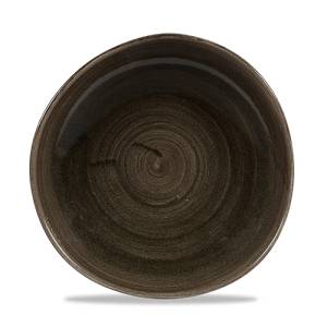 Bord rond trace diam. 18.6cm. Churchill Stonecast Patina Iron Black