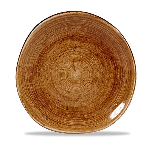 PLAQUE RONDE TRACE DIAM. 18,6 CM CHURCHILL STONECAST CUIVRE VINTAGE PATINE