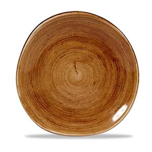 PLAQUE RONDE TRACE DIAM. 18,6 CM CHURCHILL STONECAST CUIVRE VINTAGE PATINE