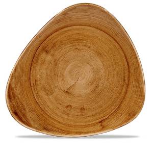 ASSIETTE LOTUS DIM. 31.1CM. CHURCHILL STONECAST PATINE CUIVRE VINTAGE