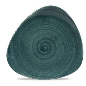 Bord Lotus afm. 22.9cm. Churchill Stonecast Patina Rustic Teal