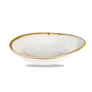 Bord rond afm. 18.5x16.8cm. Churchill Stonecast Barley White