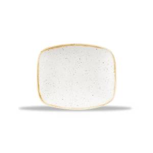 Chefs bord afm. 15,4x12.6cm. Churchill Stonecast Barley White