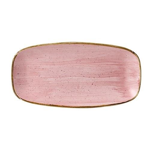 Chefs oblong bord afm. 29.8x15.3cm. Churchill Stonecast Petal Pink