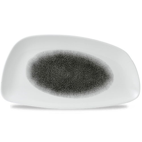 CHEFS GEO BOARD DIM. 35x18,5CM. CHURCHILL RAKU QUARZ SCHWARZ