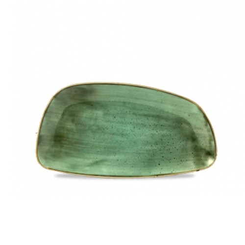 ASSIETTE CHEFS GEO DIM. 30CM. CHURCHILL STONECAST VERT SAMPHIRE