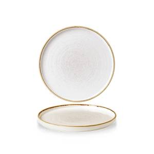 PLAQUE DIAM. 21CM. CHURCHILL STONECAST ORGE BLANC