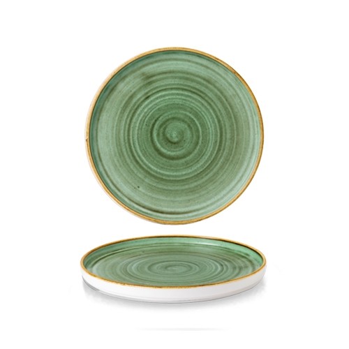 PLATTE STONECAST DIAM. 21 cm. CHURCHILL STONECAST SAMPHIRE GRÜN
