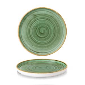 Bord Stonecast diam. 26cm. Churchill Stonecast Samphire Green