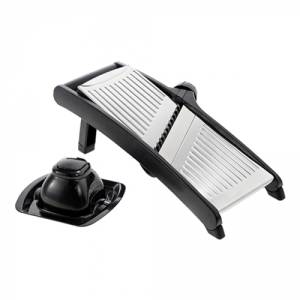 Mandolineschaaf afm. 37x17.5cm. rvs 18/8