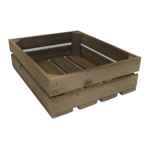 AUCTION BOX FOR GN 1/2 DIM. 34.5X28.5X(H)11CM. PLANED FIRING OLD LOOK