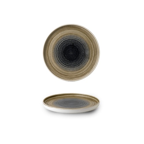 Bord diam. 21cm. Churchill Stonecast Aqueous Bayou