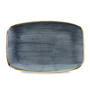 Chefs oblong bord afm. 30x19.9cm. Churchill Stonecast Blueberry