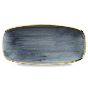 Chefs oblong bord afm. 26.9x12.7cm. Churchill Stonecast Blueberry