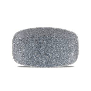 ASSIETTE DU CHEF DIM. 20x12.1CM. RAKU TOPAZE BLEU