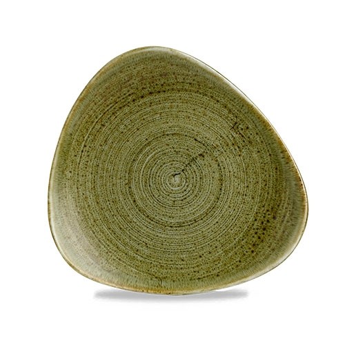 PLATE LOTUS DIM. 22.9CM. CHURCHILL STONECAST PLUME OLIVE