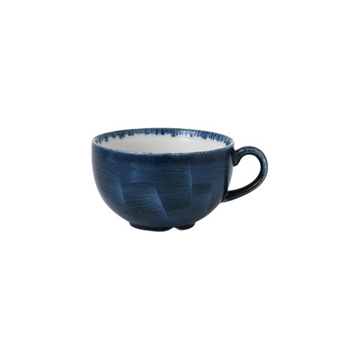 TEA CUP / CAPPUCCINO CUP CONTENT. 34CL. CHURCHILL STONECAST PLUME ULTRAMARINE