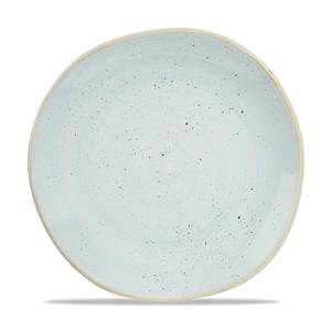 PLAQUE RONDE TRACE COULEUR DIAM. ŒUF DE CANARD CHURCHILL STONECAST BLEU 26,4 CM