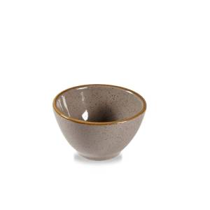 DIP DISH CONTENT. 6CL. CHURCHILL STONECAST PEPPERCORN GRAY