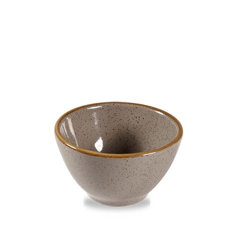 DIP DISH CONTENT. 11CL. CHURCHILL STONECAST PEPPERCORN GRAY