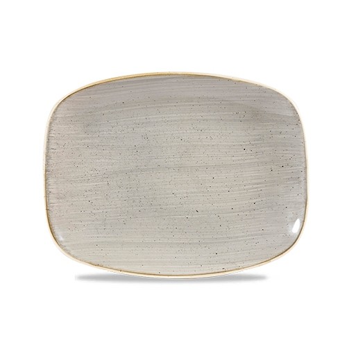 Längliche Brettgröße von Chefs. 26,1 x 20,2 cm. CHURCHILL STONECAST PFEFFERKORNGRAU