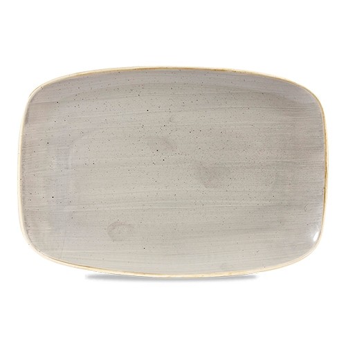 ASSIETTE CHEFS OBLONG DIM. 30x19.9CM. CHURCHILL STONECAST GRIS POIVRÉ