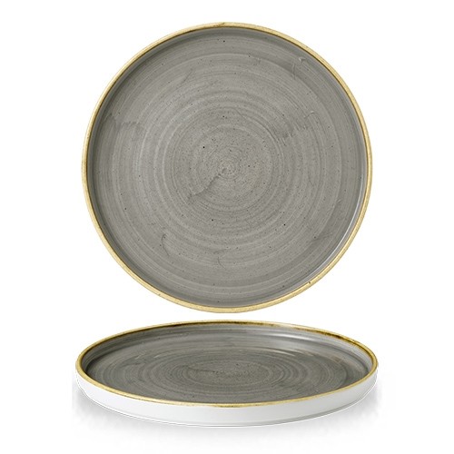 Bord diam. 27.5cm. Churchill Stonecast Peppercorn Grey