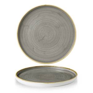 Bord diam. 27.5cm. Churchill Stonecast Peppercorn Grey