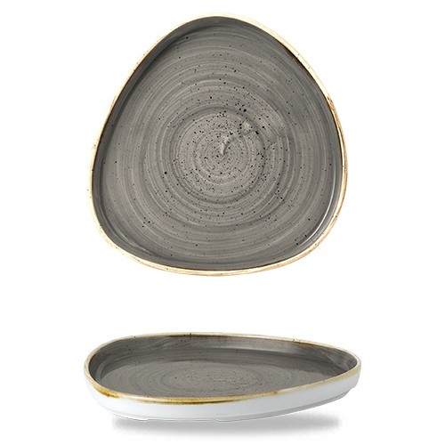 ASSIETTE DU CHEF DIM. 26CM. CHURCHILL STONECAST GRIS POIVRÉ