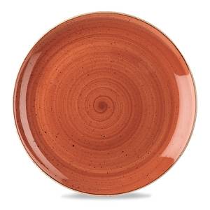 Coupe bord diam. 32.4cm. Churchill Stonecast Spiced Orange