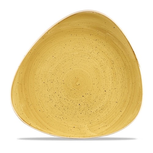 ASSIETTE LOTUS DIM. 26.5CM CHURCHILL STONECAST GRAINE DE MOUTARDE JAUNE